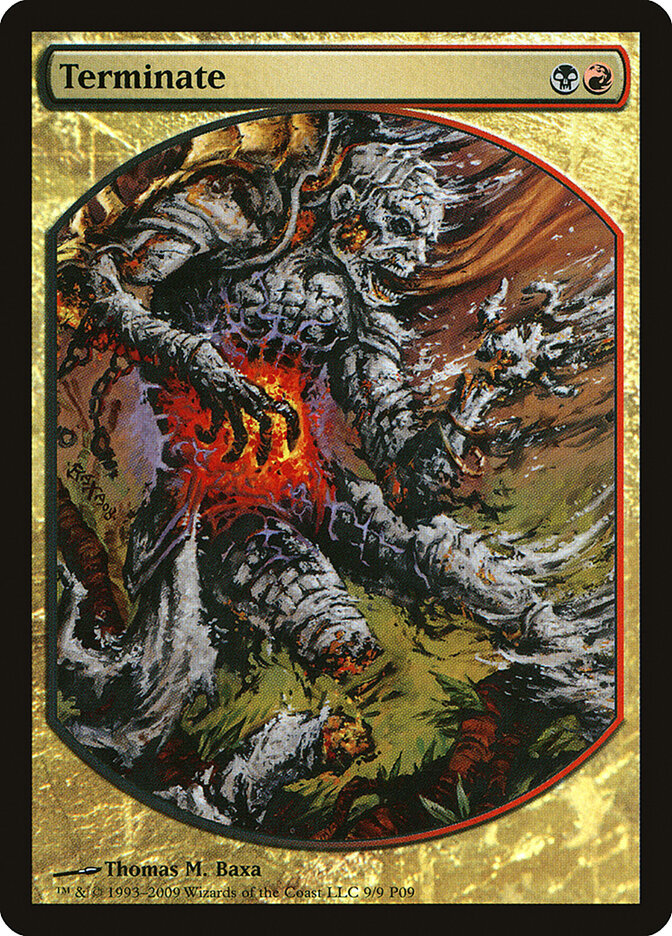 Terminate card front