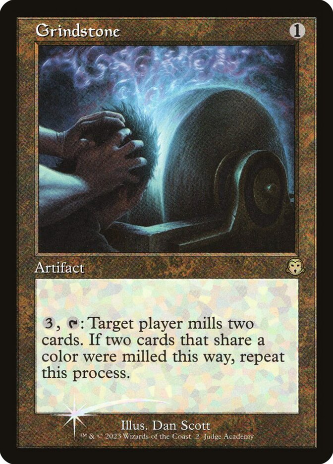 Grindstone card front