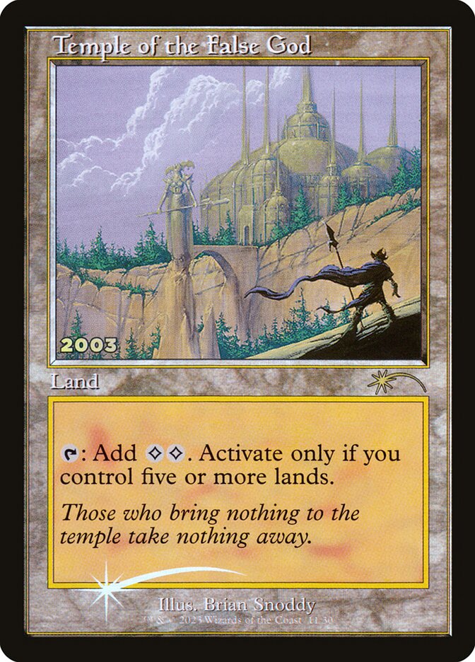 Temple of the False God card front