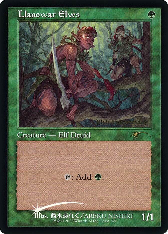 Llanowar Elves card front
