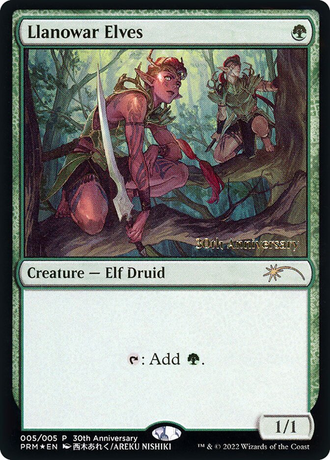 Llanowar Elves card front