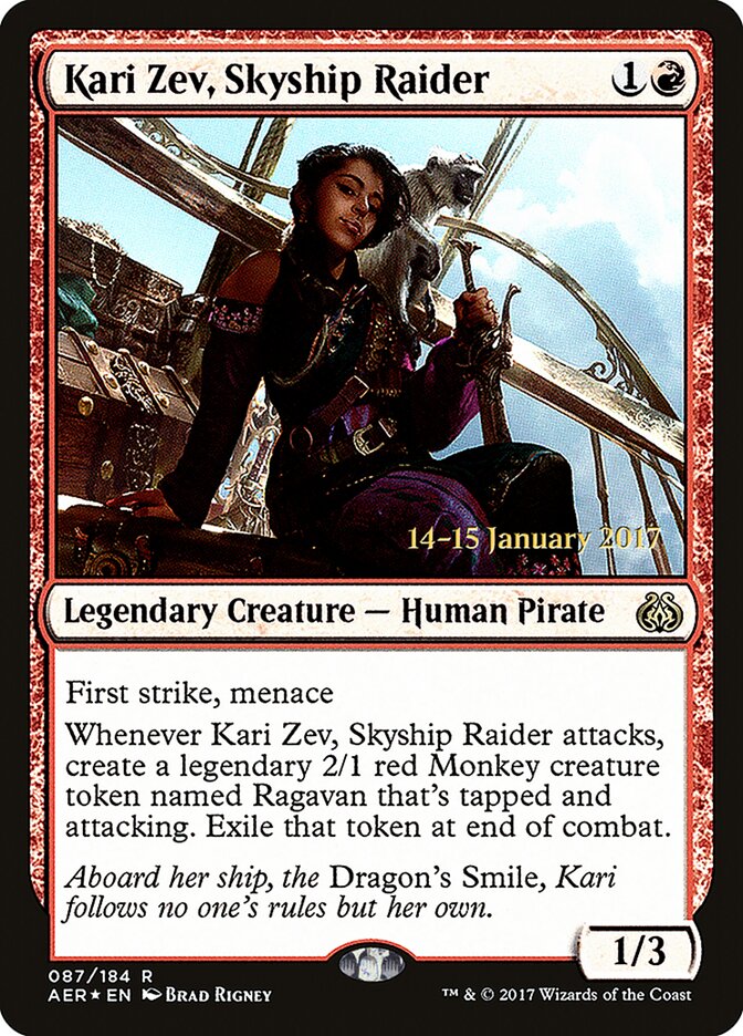 Kari Zev, Skyship Raider card front