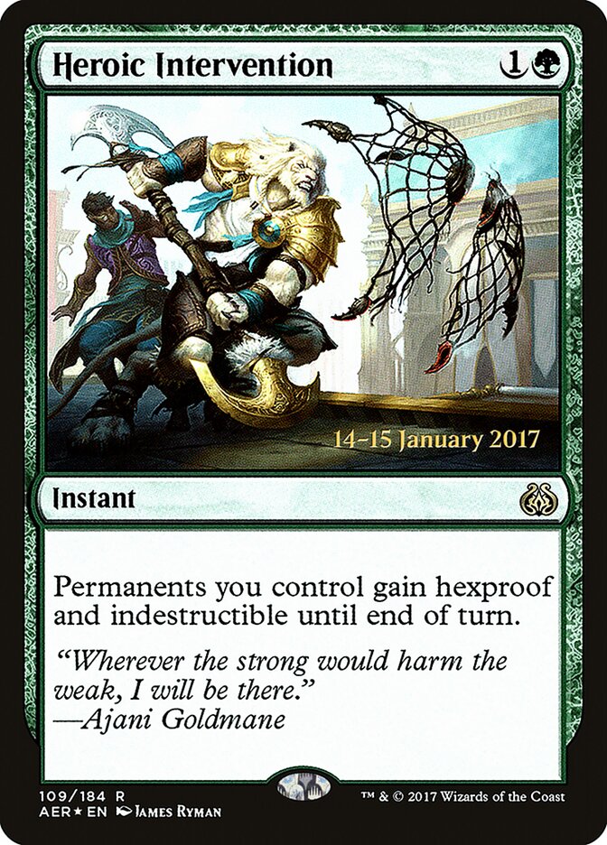 Heroic Intervention card front