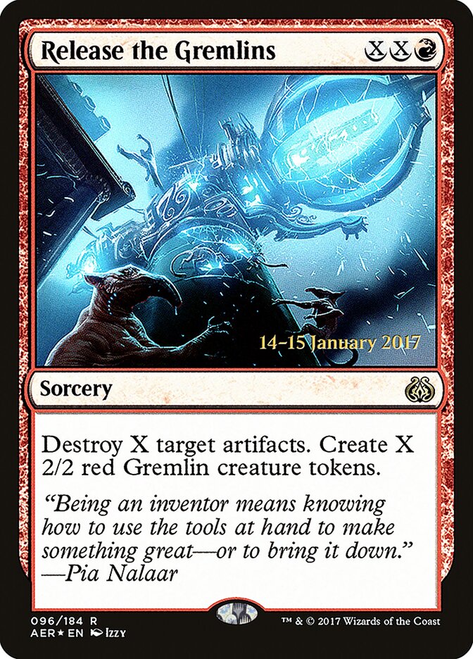 Release the Gremlins card front