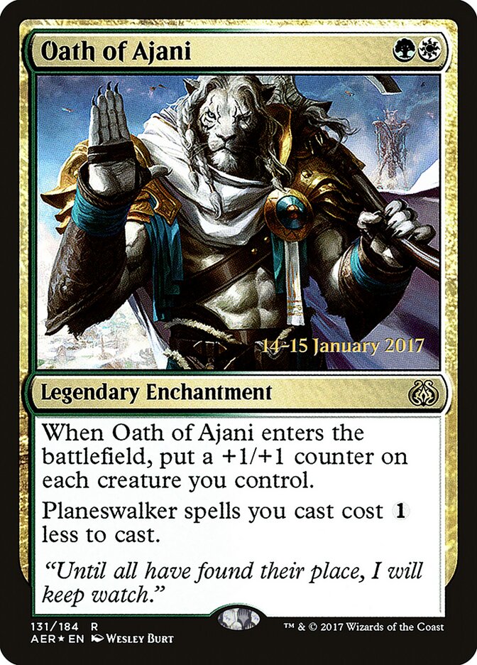 Oath of Ajani card front