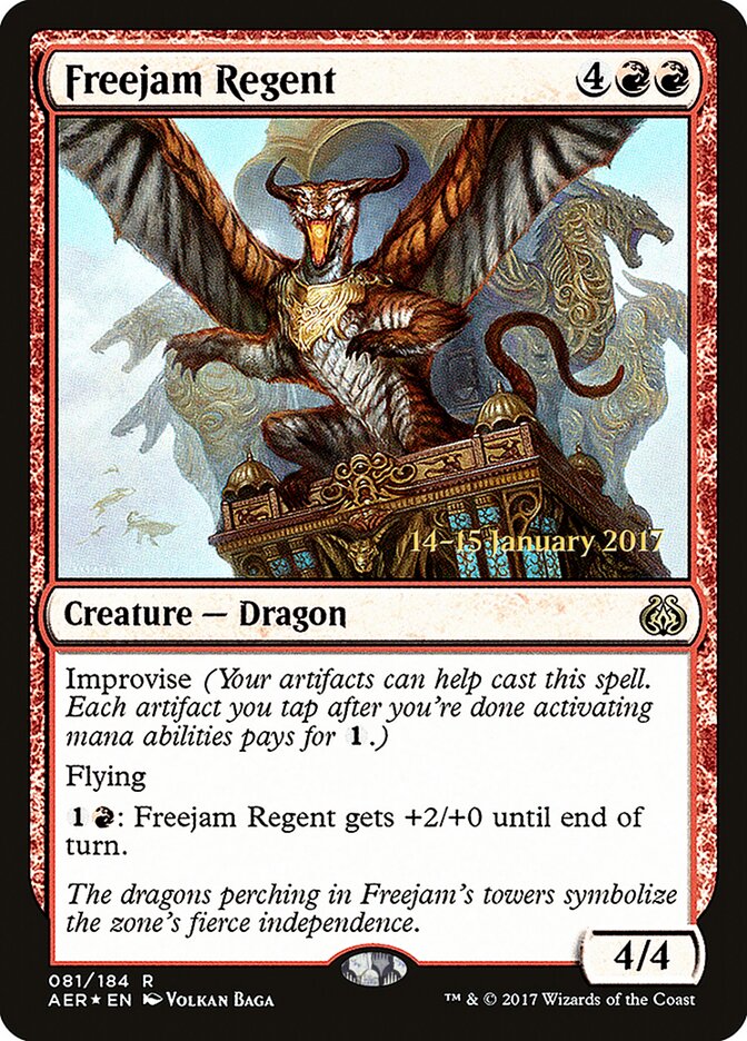 Freejam Regent card front