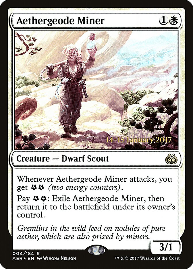 Aethergeode Miner card front