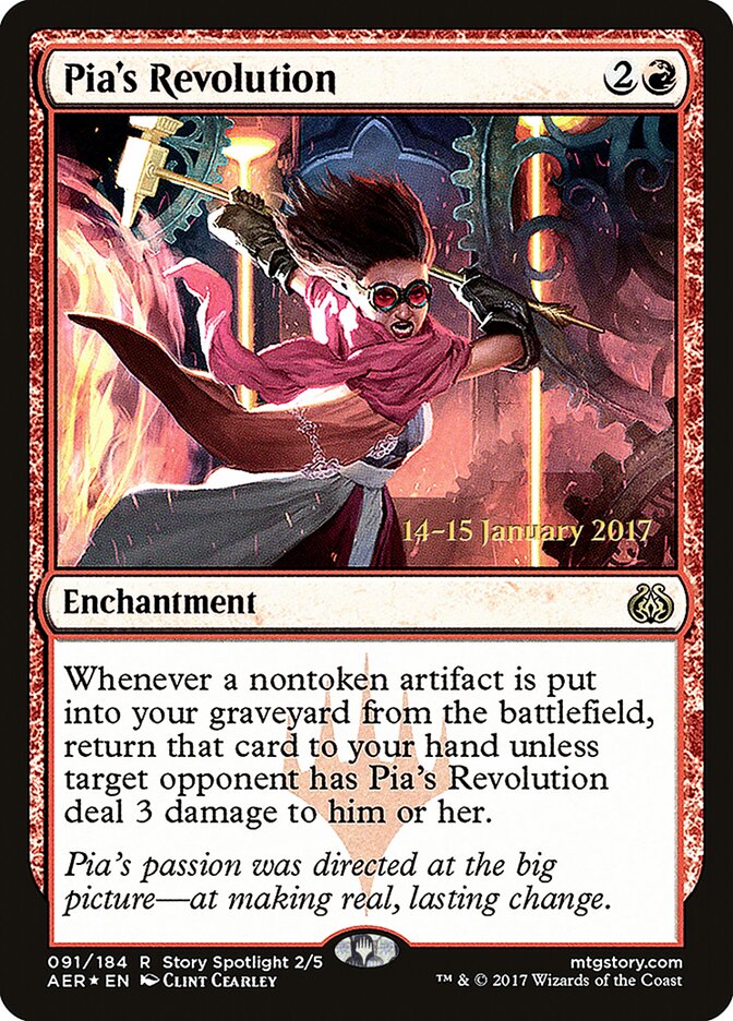 Pia's Revolution card front