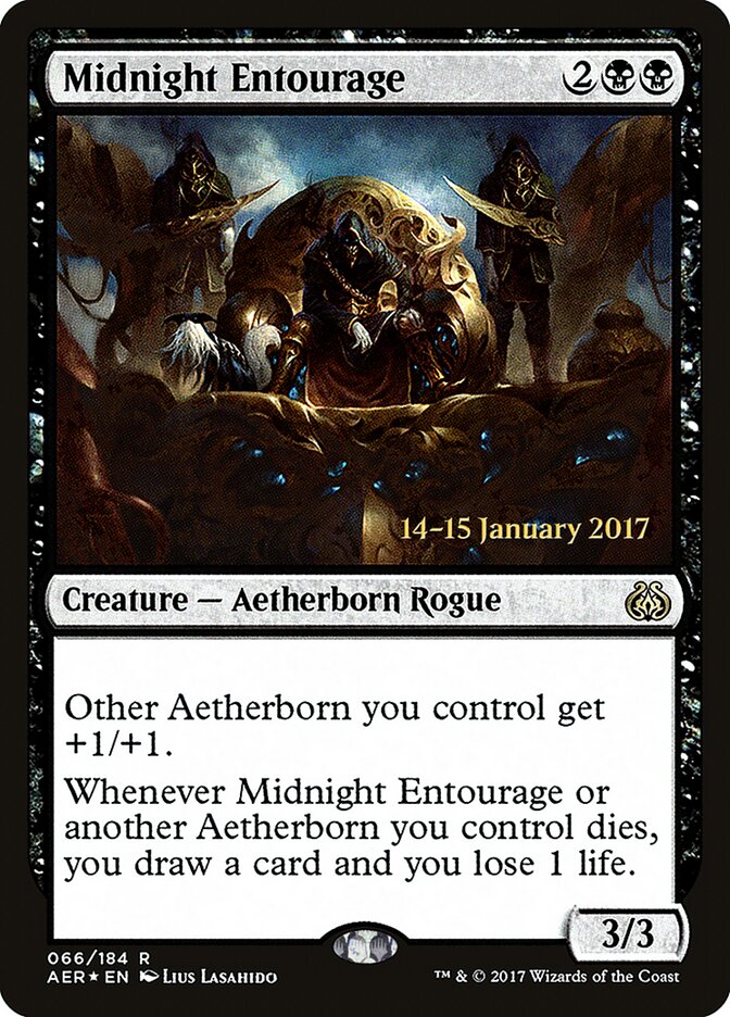 Midnight Entourage card front