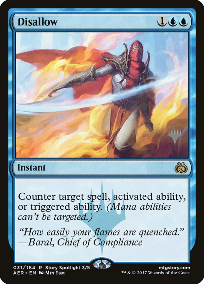Disallow card front