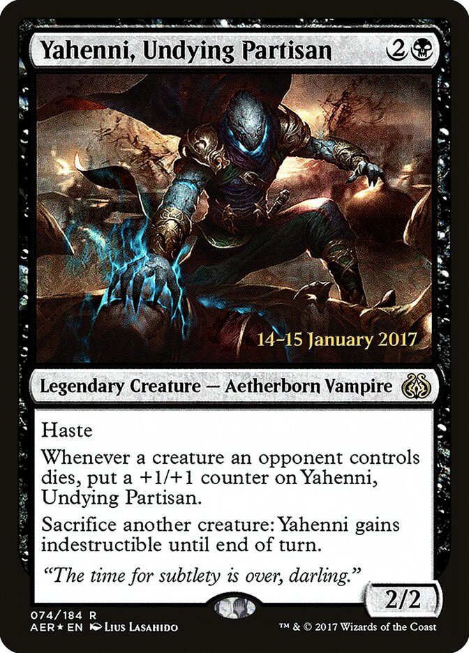 Yahenni, Undying Partisan card front