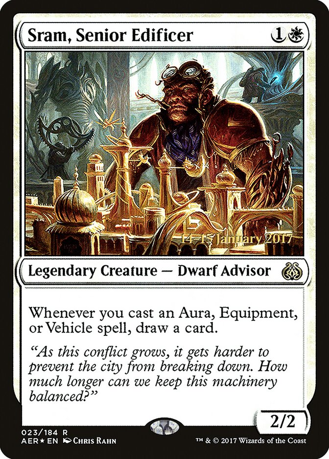Sram, Senior Edificer card front