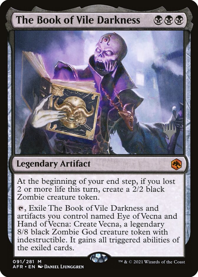The Book of Vile Darkness card front