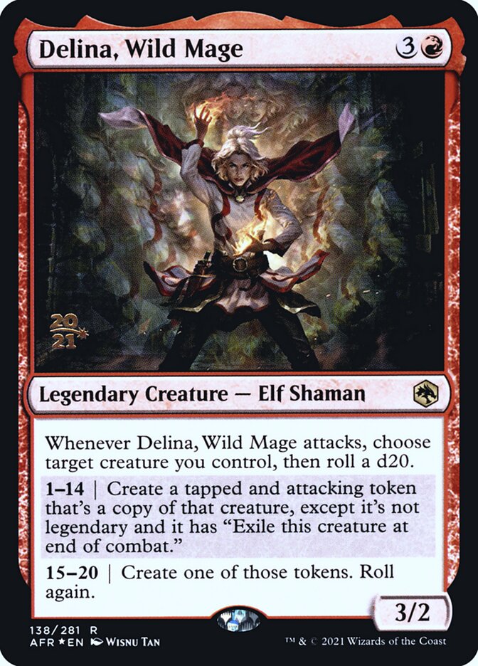 Delina, Wild Mage card front