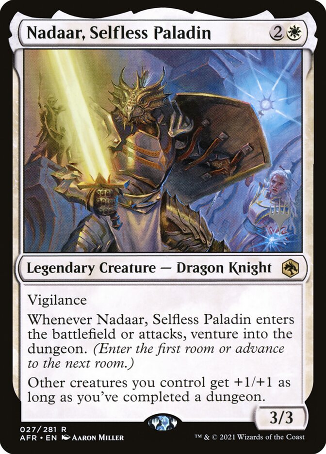 Nadaar, Selfless Paladin card front