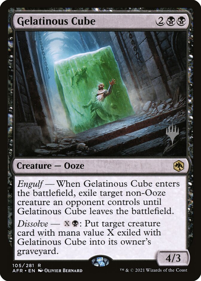 Gelatinous Cube card front