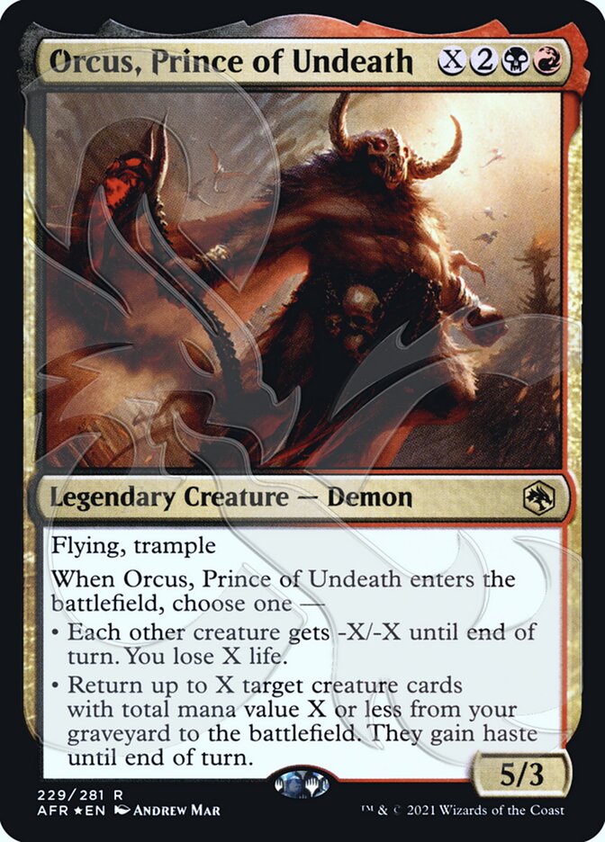 Orcus, Prince of Undeath card front