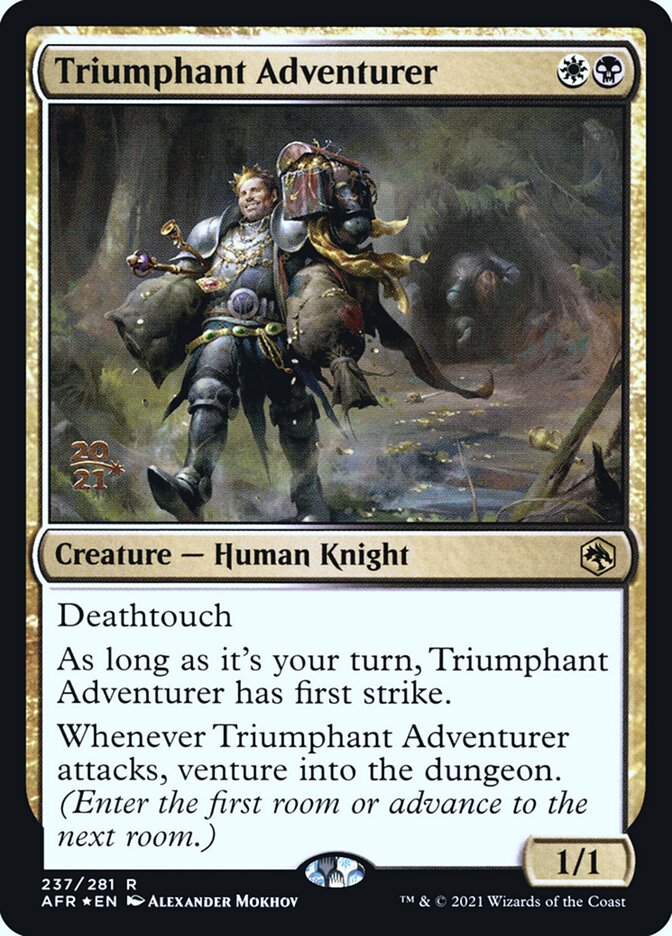 Triumphant Adventurer card front