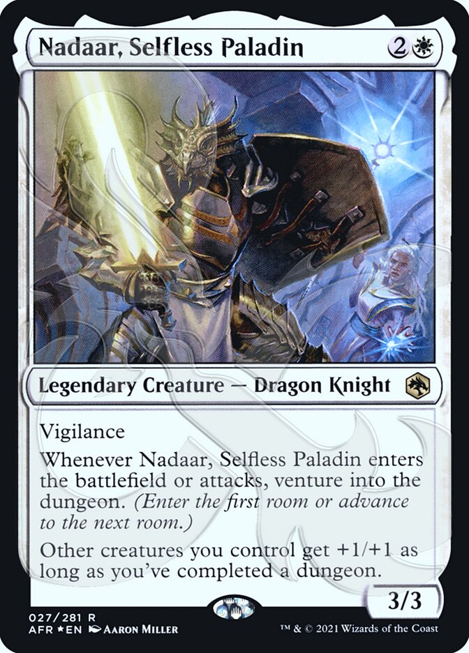 Nadaar, Selfless Paladin card front