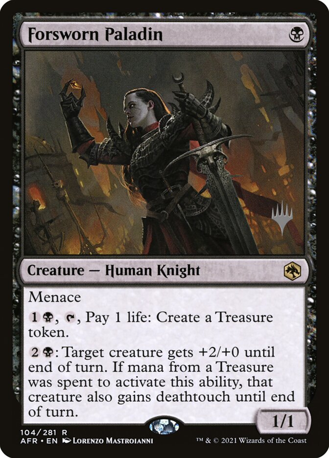 Forsworn Paladin card front