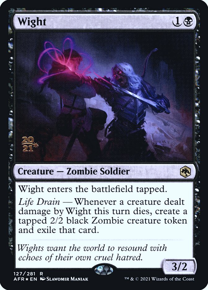 Wight card front
