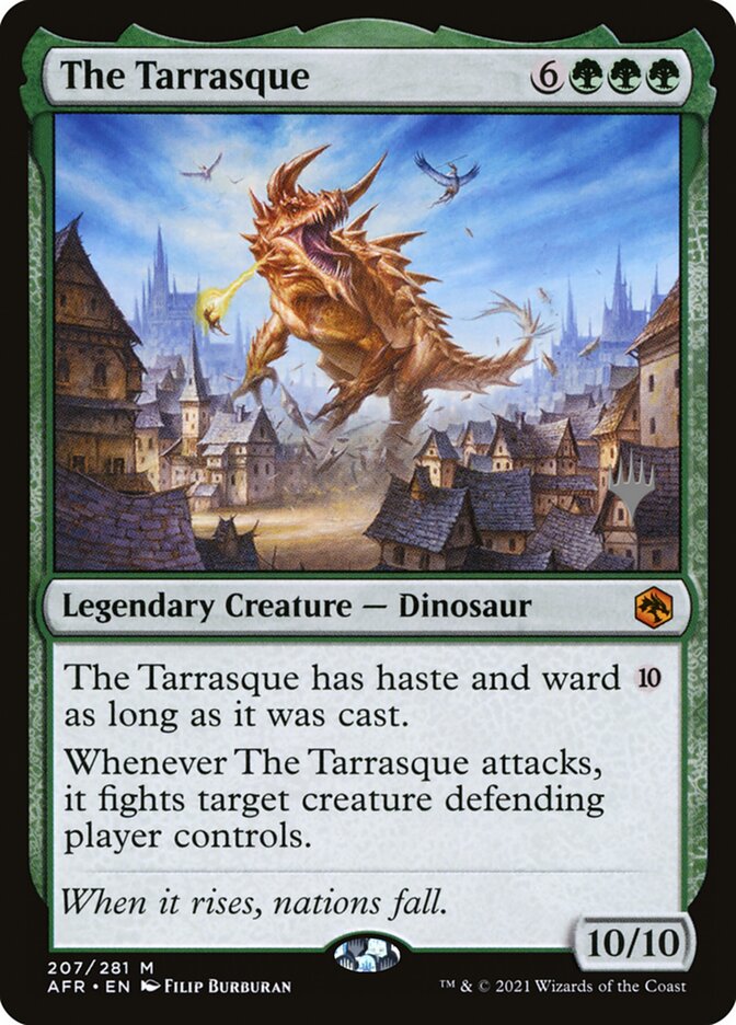 The Tarrasque card front