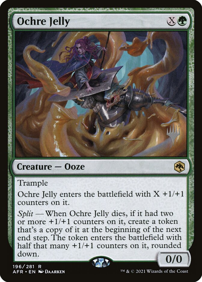Ochre Jelly card front