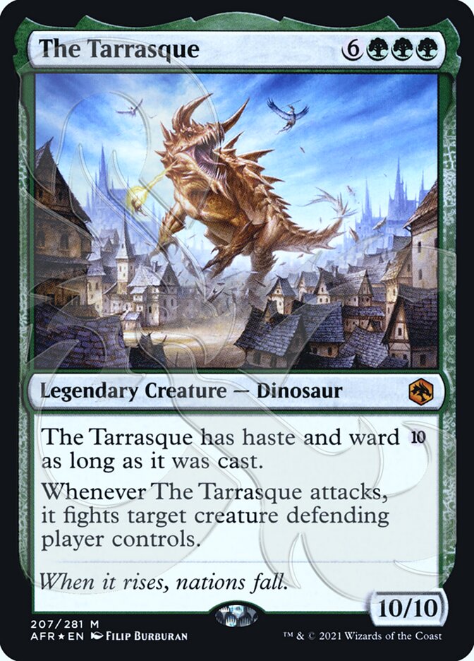 The Tarrasque card front