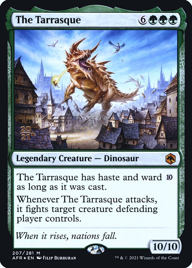 The Tarrasque card front