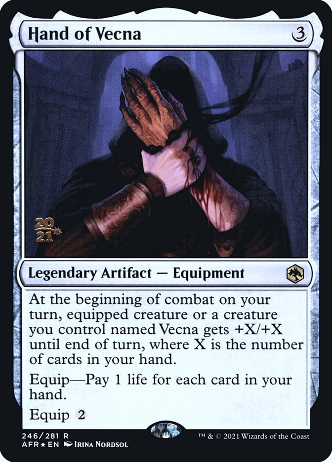 Hand of Vecna card front