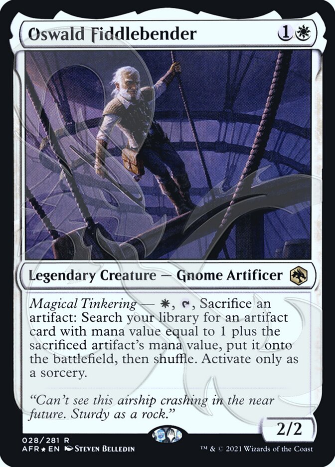 Oswald Fiddlebender card front