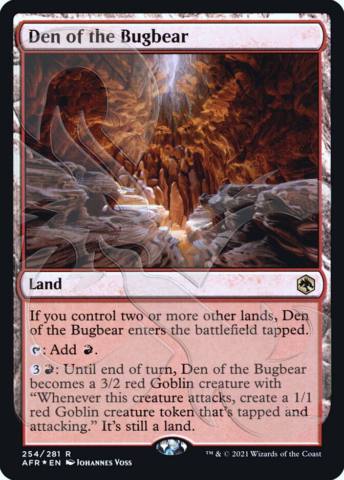 Den of the Bugbear card front