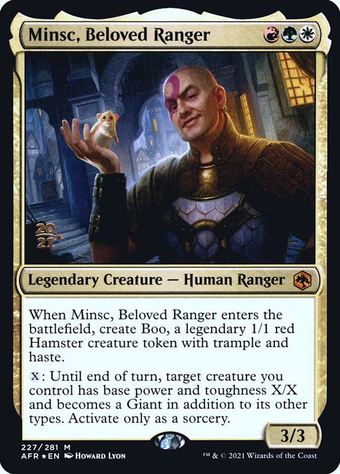 Minsc, Beloved Ranger card front