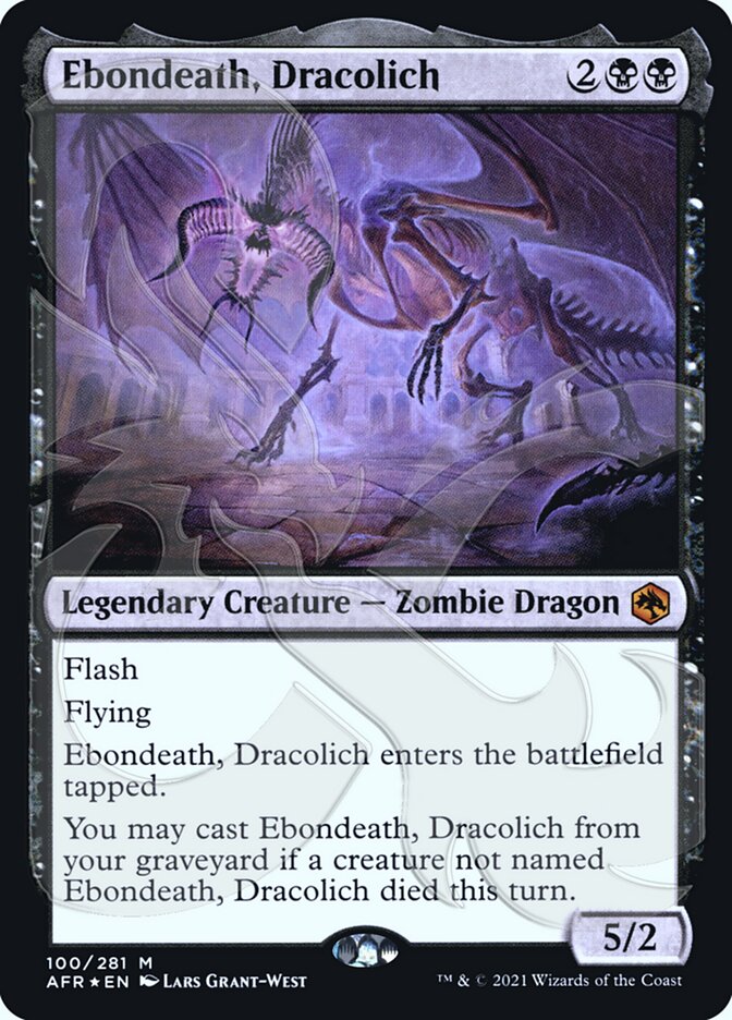 Ebondeath, Dracolich card front