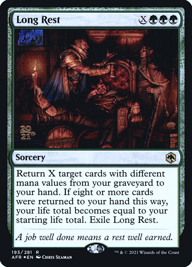 Long Rest card front