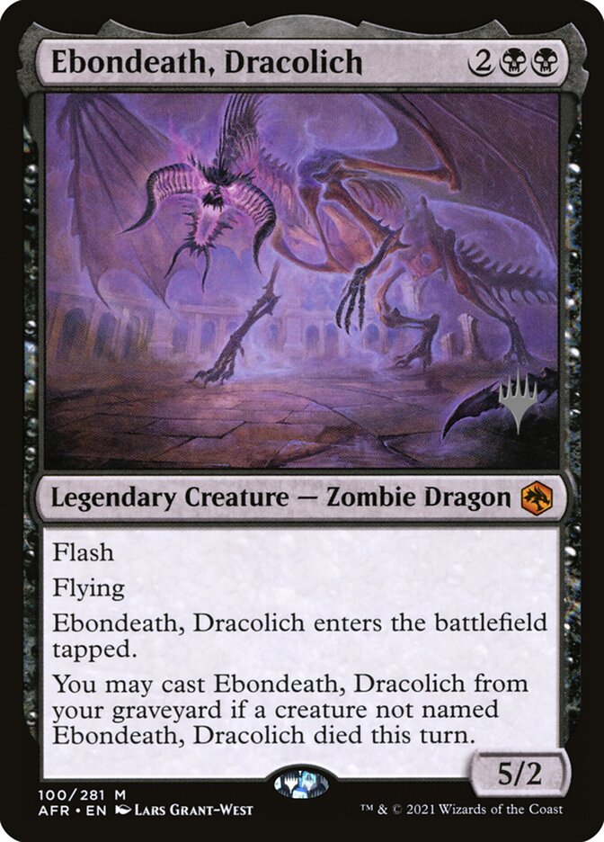 Ebondeath, Dracolich card front