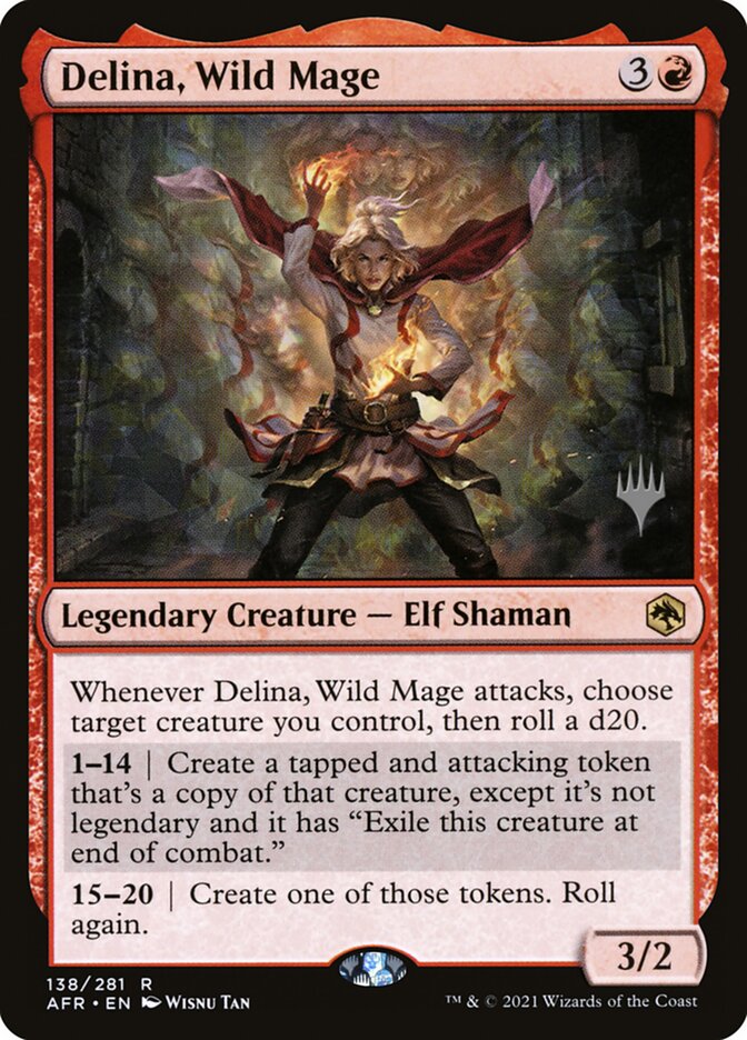 Delina, Wild Mage card front