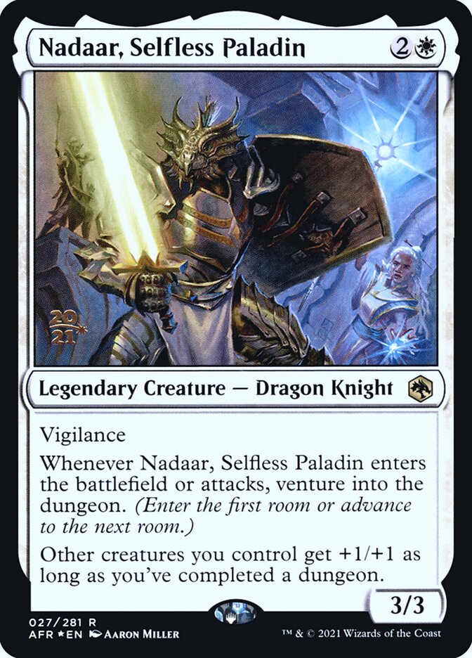 Nadaar, Selfless Paladin card front