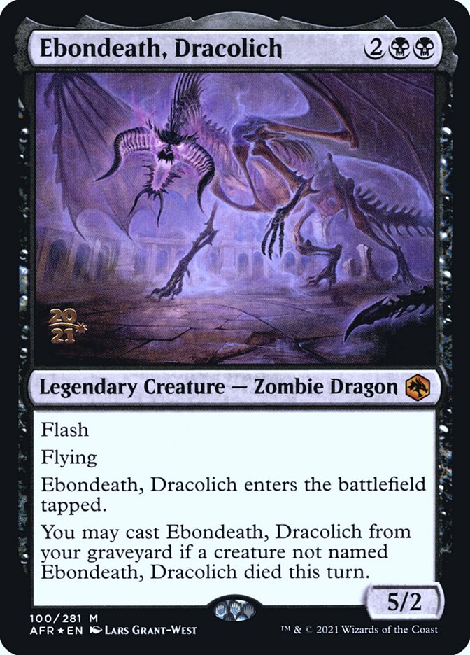 Ebondeath, Dracolich card front