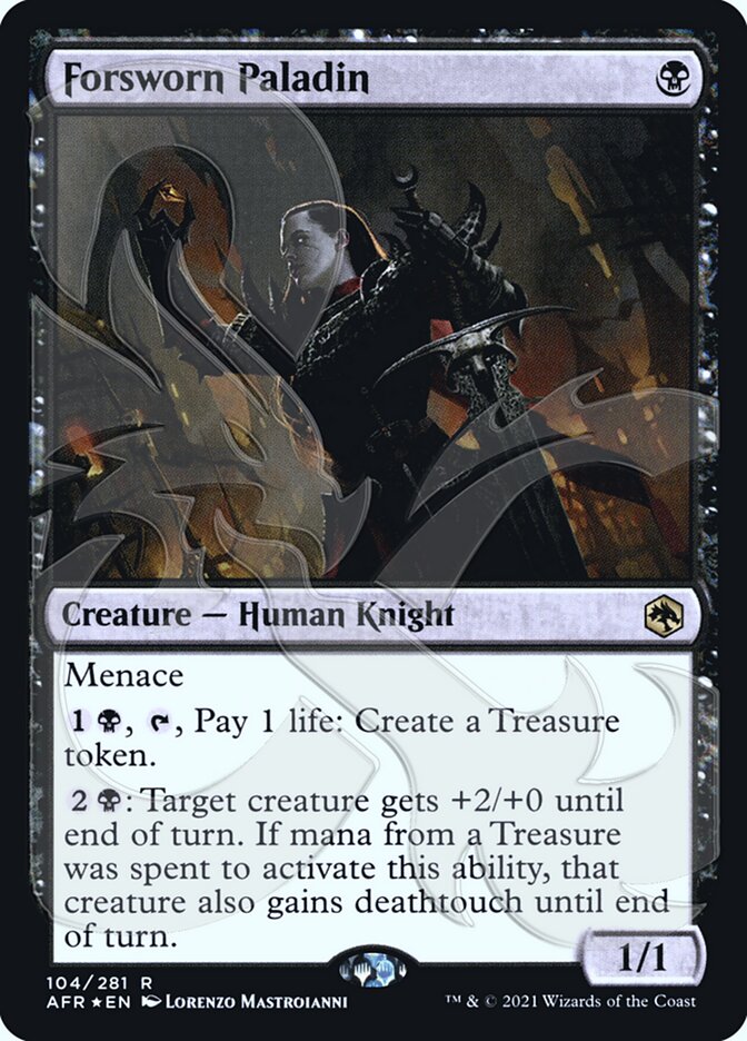 Forsworn Paladin card front