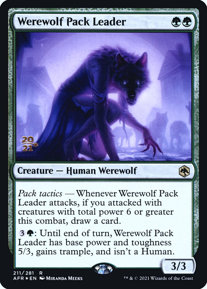 Werewolf Pack Leader card front