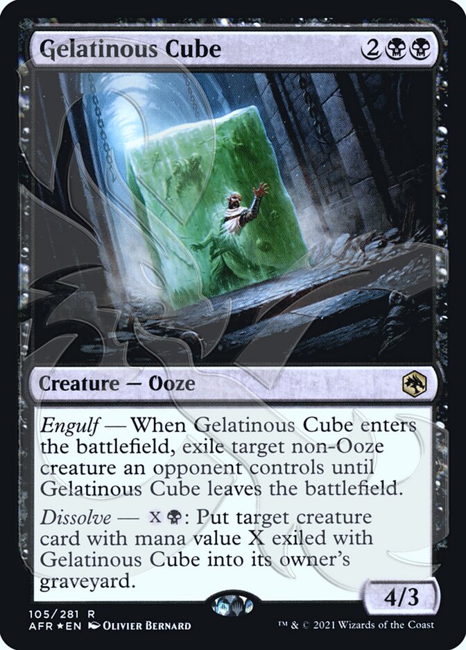 Gelatinous Cube card front