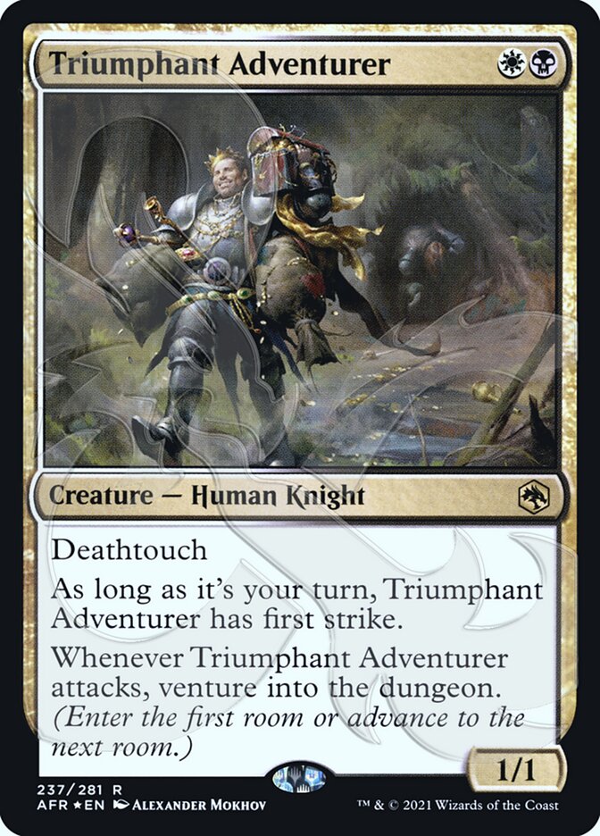 Triumphant Adventurer card front