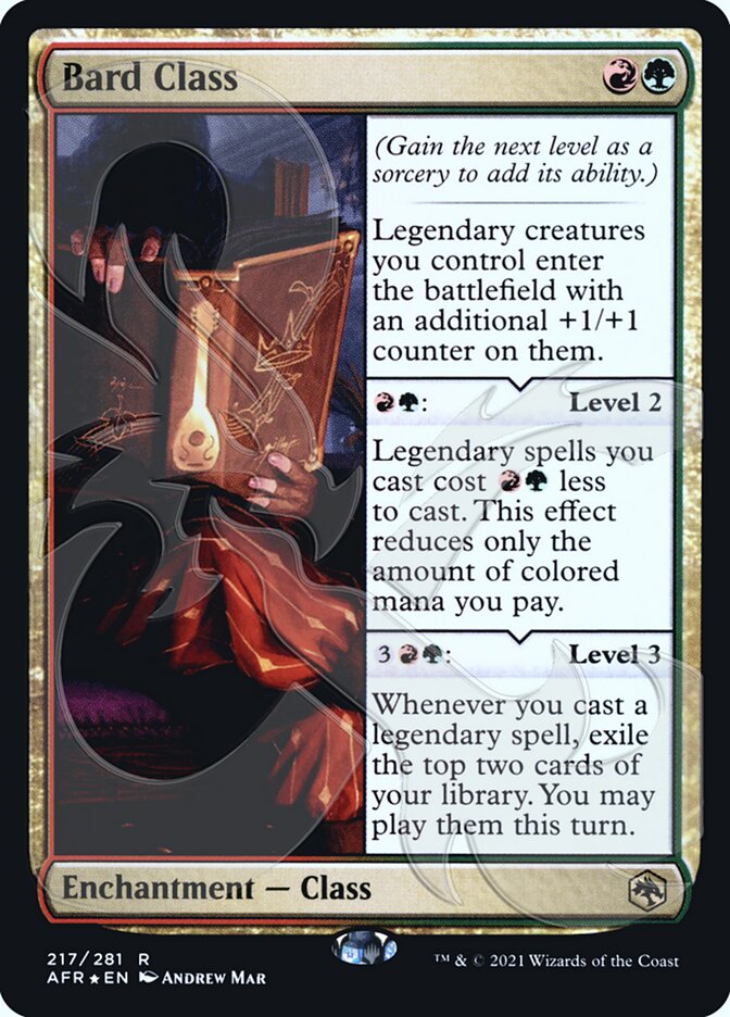 Bard Class card front