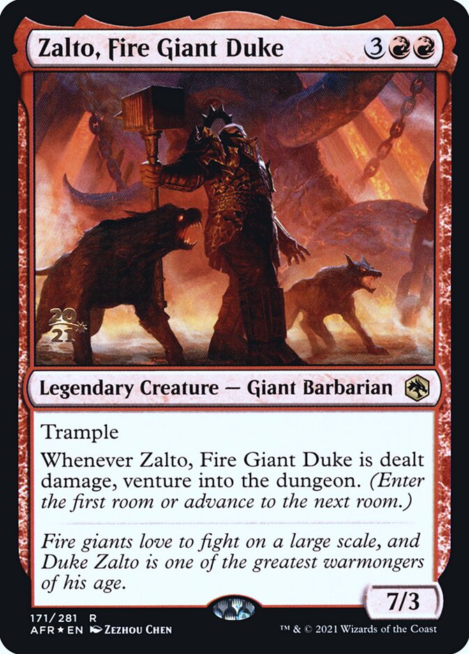 Zalto, Fire Giant Duke card front