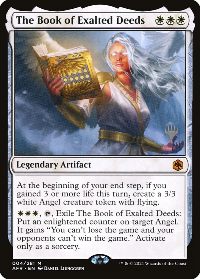 The Book of Exalted Deeds card front