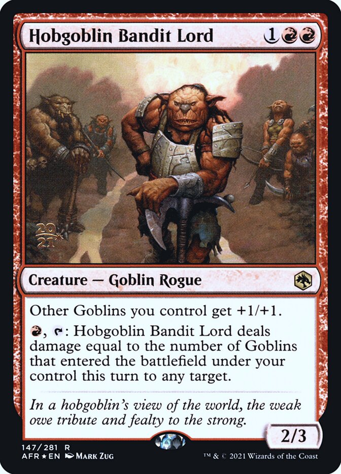 Hobgoblin Bandit Lord card front