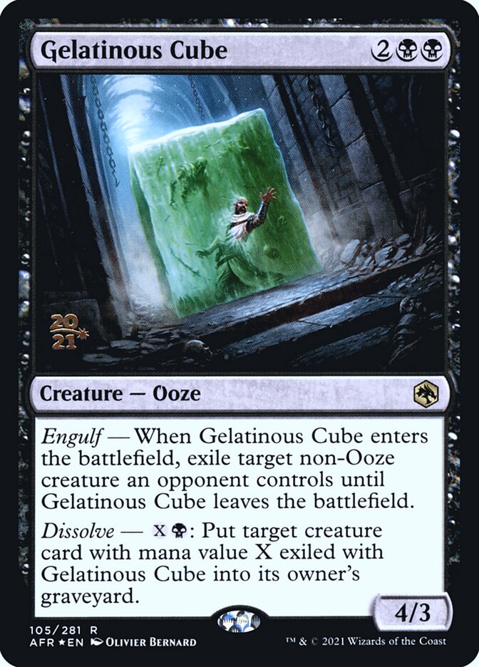 Gelatinous Cube card front