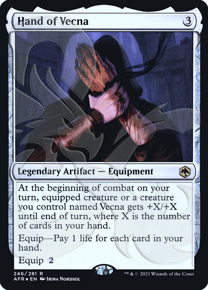 Hand of Vecna card front