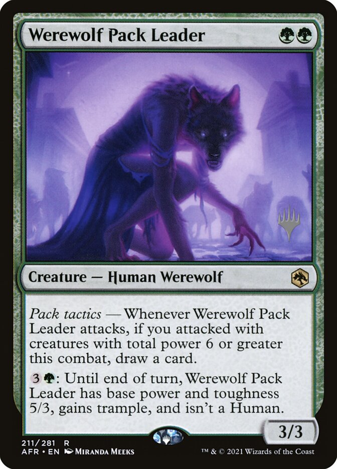 Werewolf Pack Leader card front